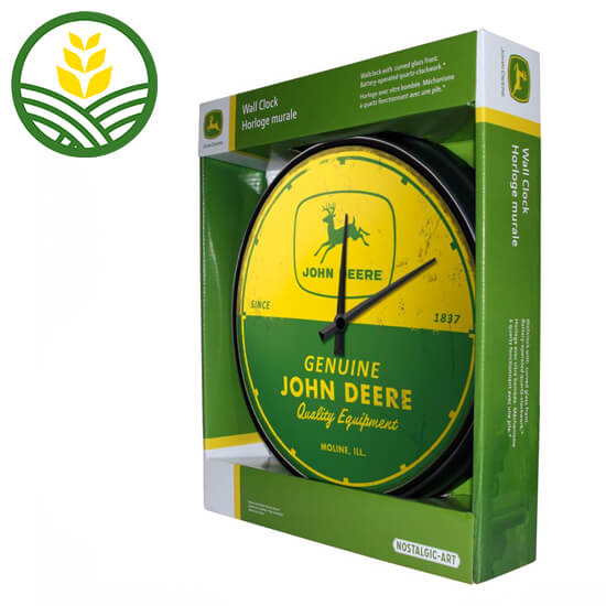 John Deere Wall Clock "Genuine Quality Equipment"