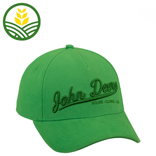 John Deere Green 3D Baseball Cap