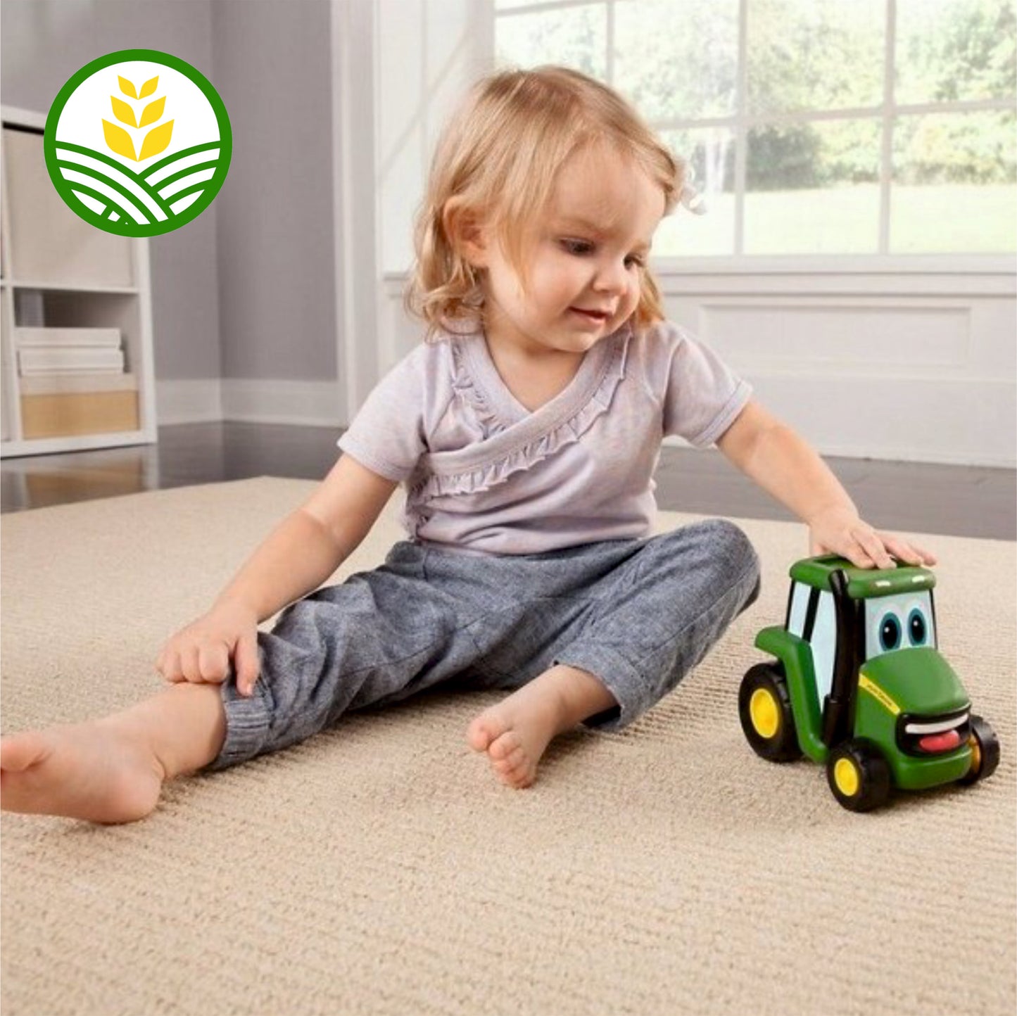 Johnny Tractor Push and Roll Tractor Children's Toy