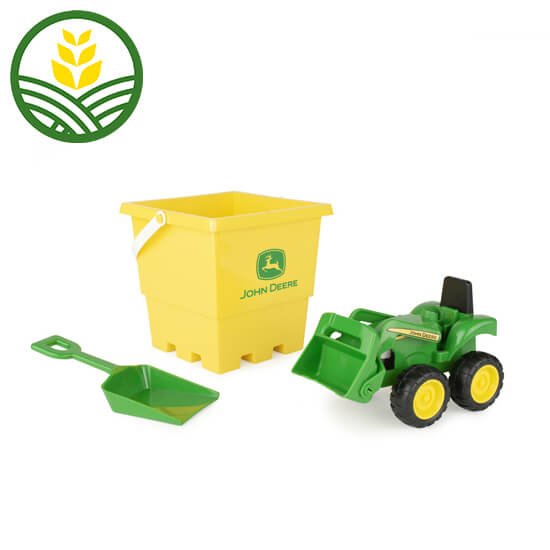 John Deere Sandbox Tractor with Bucket Set