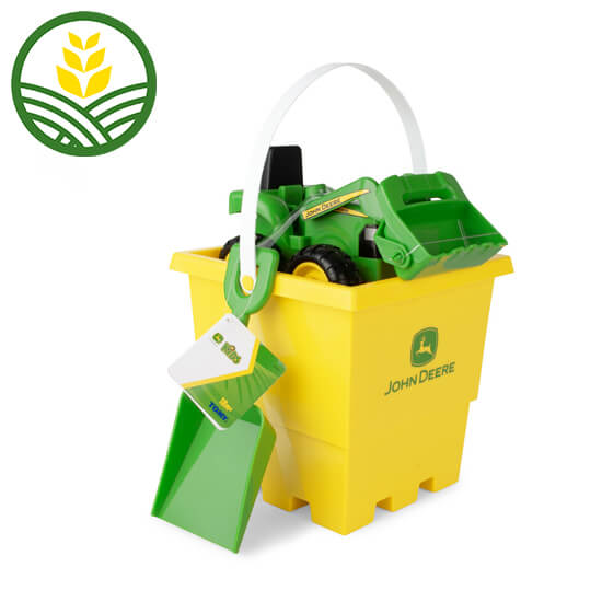 John Deere Sandbox Tractor with Bucket Set