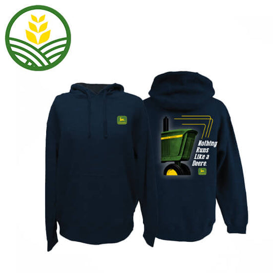John Deere navy hooded sweatshirt