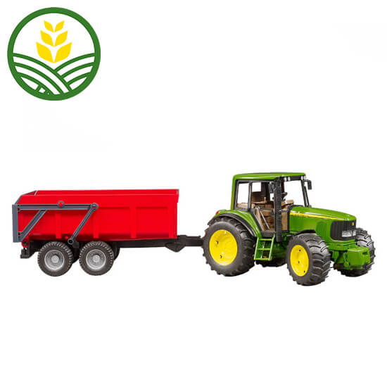 John Deere Tractor 6920 with Tipping Trailer
