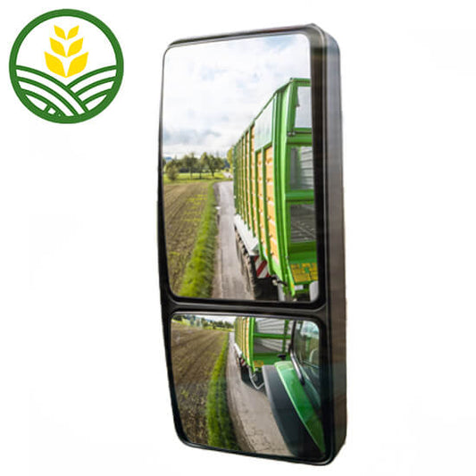 John Deere Rear View Mirror Electrically Adjusted - complete assembly or glass only