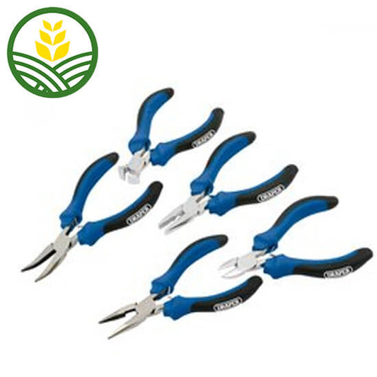 Draper Soft Grip Mini Pliers Set - 5 piece