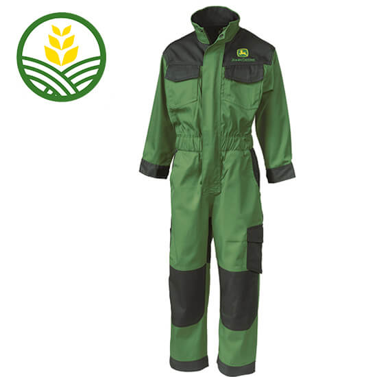 Kids John Deere Green and Black Overalls