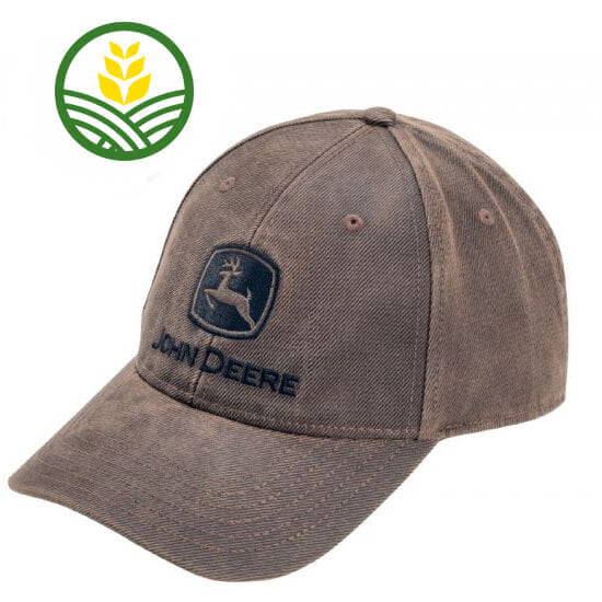 John Deere Oilskin Look Cap