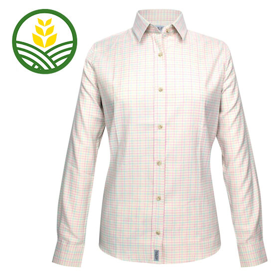 A ladies Jack Pyke countryman shirt with pale pin pattern