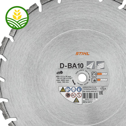 Stihl D-BA10/D-BA90 Diamond Cutting Wheel - Concrete/Asphalt - 12-16"