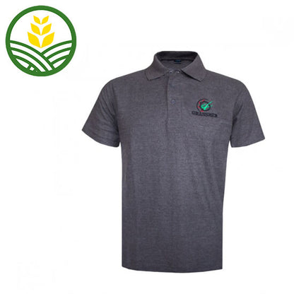 GRASSMEN AGRI is our CULTURE Charcoal Polo Shirt