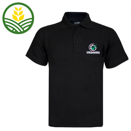 GRASSMEN Black Polo Shirt