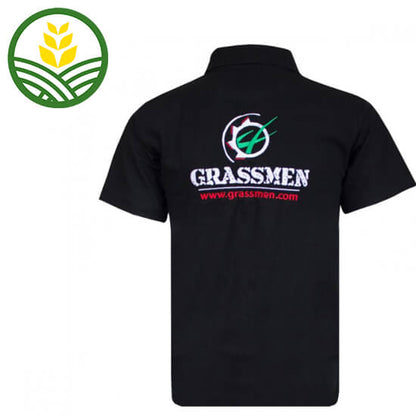 GRASSMEN Black Polo Shirt