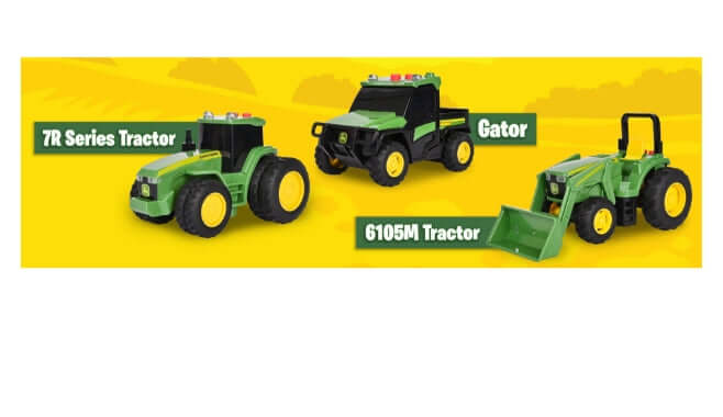 John Deere Lights & Sounds Tractors (3 Pack)