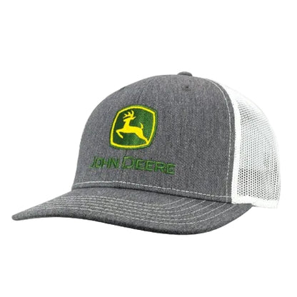John Deere Grey & White Cap