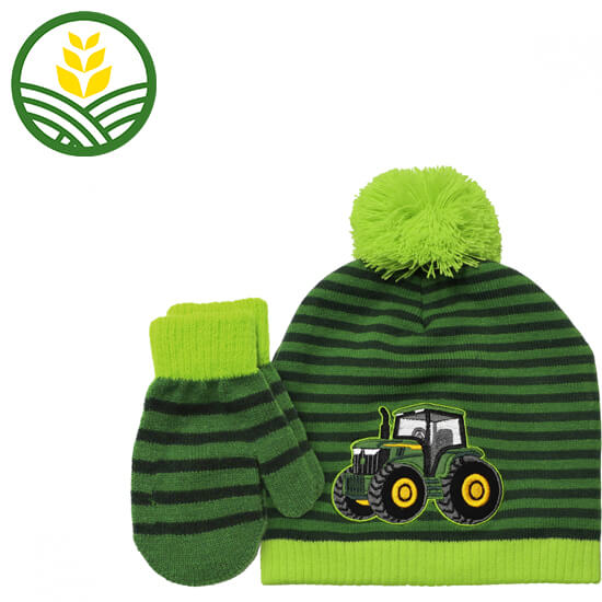 John Deere Tractor Beanie & Mitten