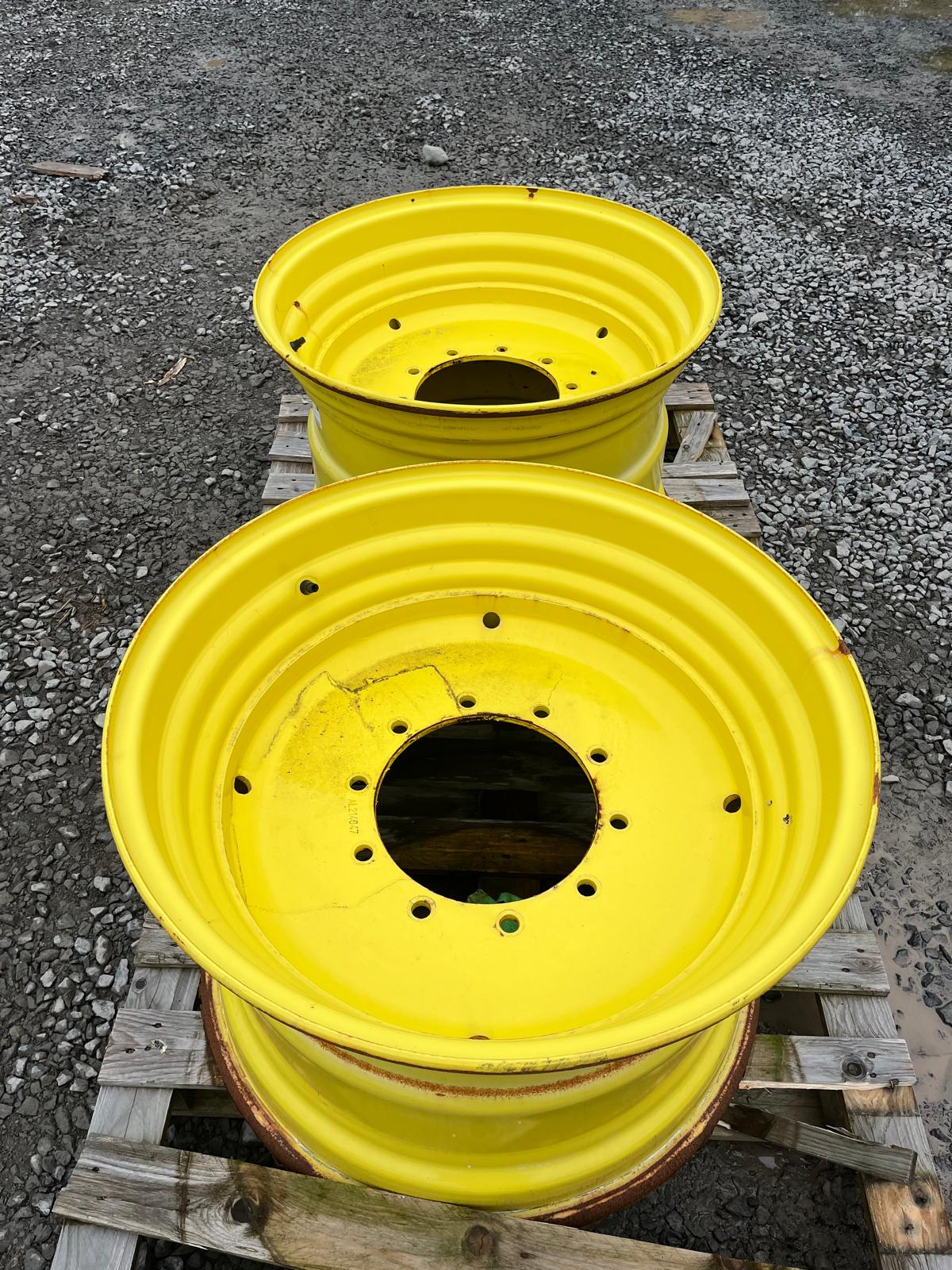 Used 20x30 Pair of John Deere Solid Wheel Rims