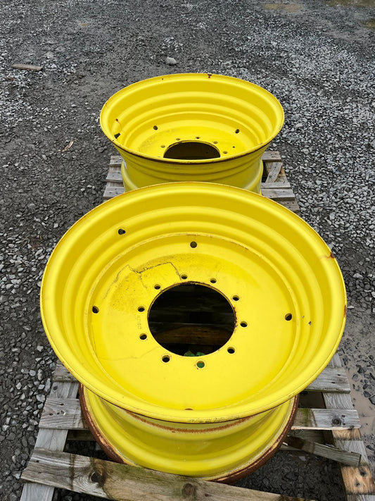 Used 20x30 Pair of John Deere Solid Wheel Rims