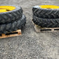 Used Set of Adjustable Row Crop Wheels Alliance 13.6R48 with 12.4R32 Fronts