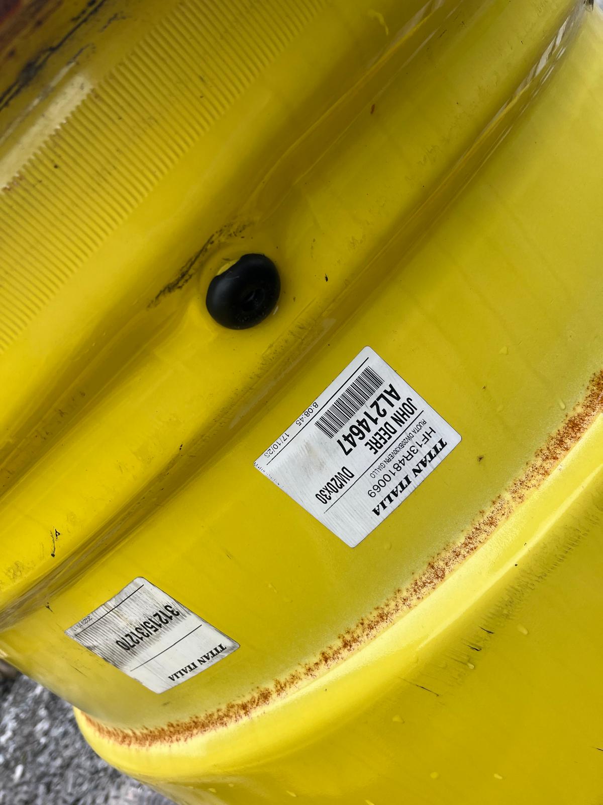 Used 20x30 Pair of John Deere Solid Wheel Rims