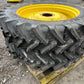 Unused Pair of John Deere Row Crop Wheels 420/80R46 on BKT Tyres