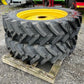 Unused Pair of John Deere Row Crop Wheels 420/80R46 on BKT Tyres