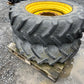 Used Set of John Deere Row Crop Wheels 380/90R46 & 380/85R30 BKT tyres