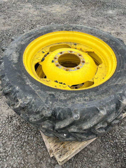 Used Set of Adjustable Row Crop Wheels Alliance 13.6R48 with 12.4R32 Fronts