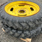 Used Set of Adjustable Row Crop Wheels Alliance 13.6R48 with 12.4R32 Fronts