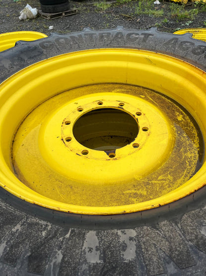 Used Set Row Crop Wheels 380/90R50 and 380/85R34