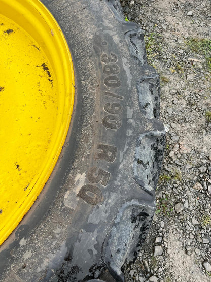 Used Set Row Crop Wheels 380/90R50 and 380/85R34