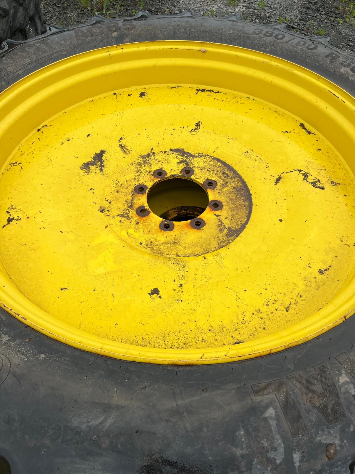 Used Set Row Crop Wheels 380/90R50 and 380/85R34