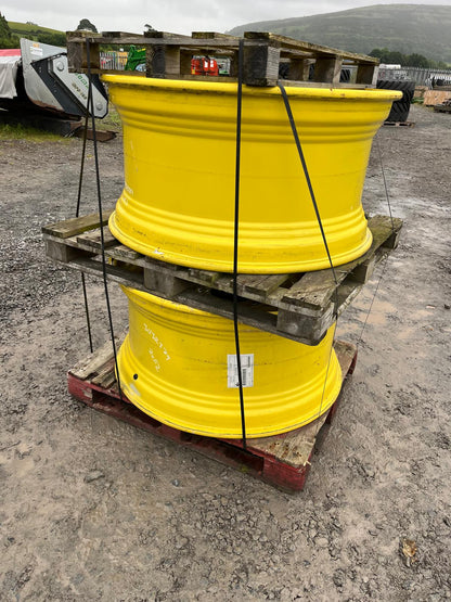 Used Pair 20x42 John Deere Solid Wheel Rims