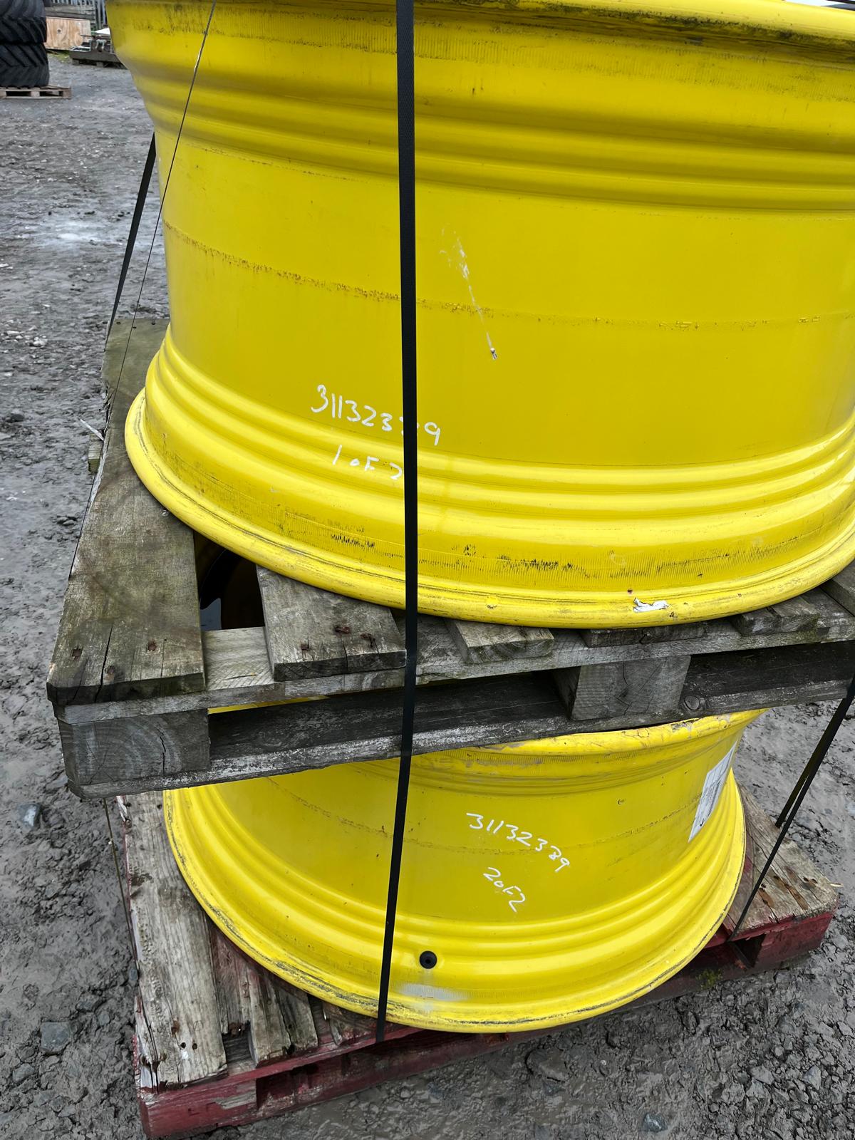 Used Pair 20x42 John Deere Solid Wheel Rims