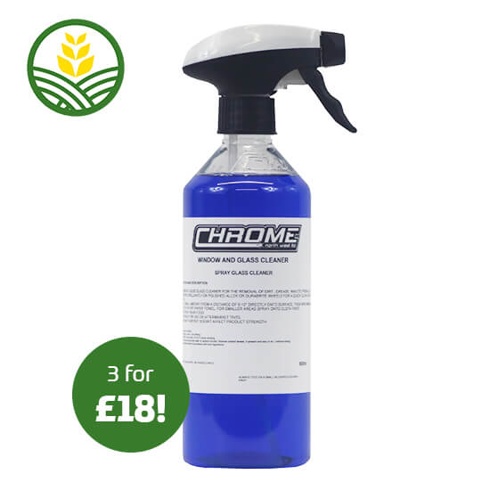 Chrome Window and Glass Cleaner 500ml Bottle