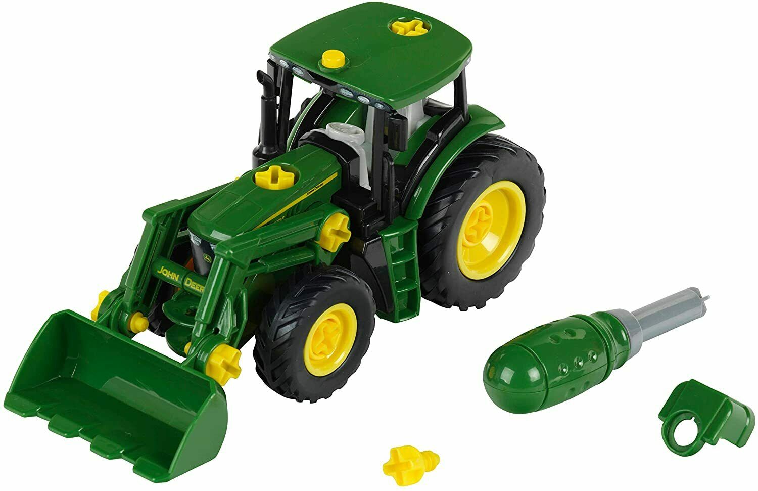 The tractor and tools for the kids John Deere advent calendar