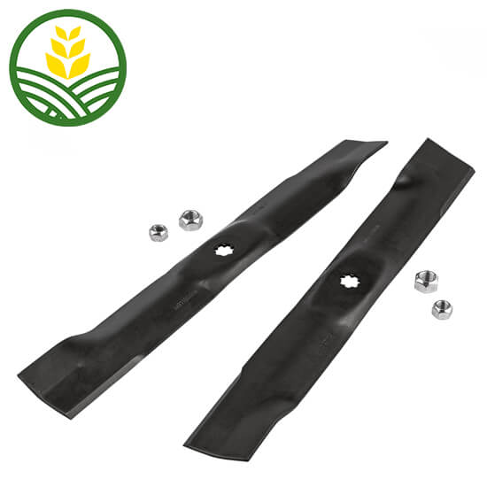 John Deere High Lift Mower Blade Kit - AM140974. Suitable for X300R and X305R.