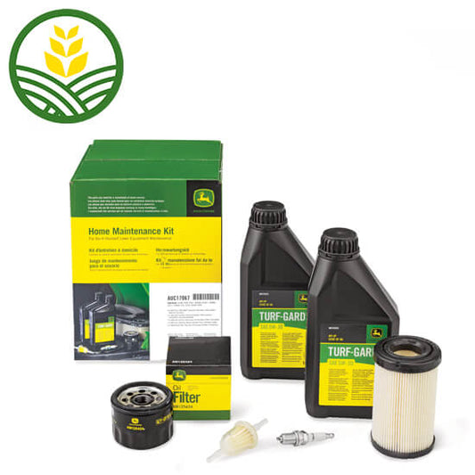 A John Deere Home Maintenance Kit - AUC17067 - for turf - including Turf Gard and filter