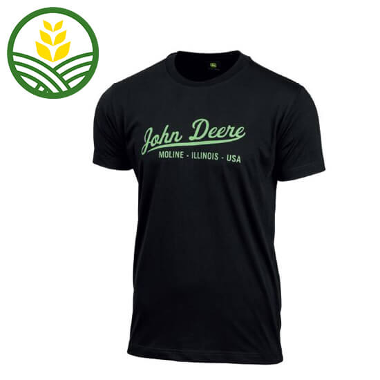 John Deere Adult T-Shirt - Black