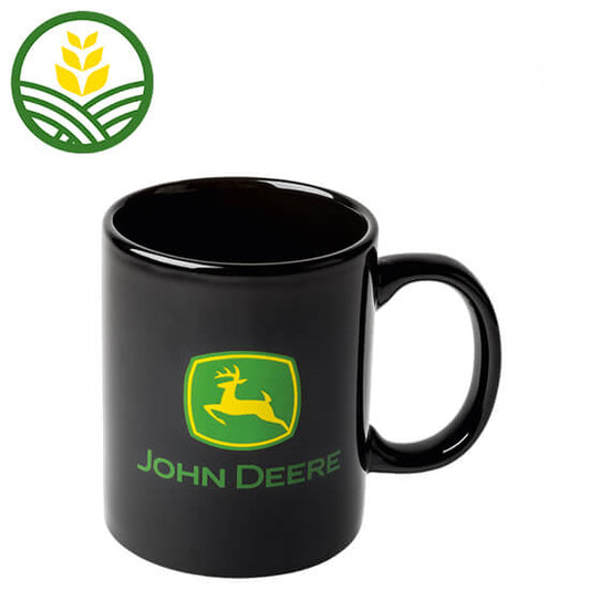 John Deere Black Mug