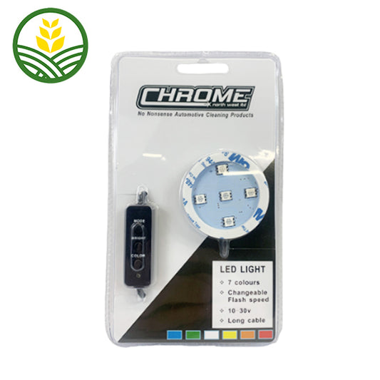 Chrome LED Light Base