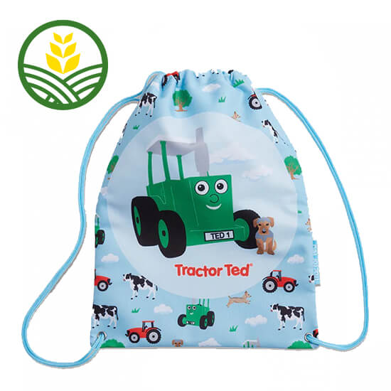 Tractor Ted Drawstring Bag