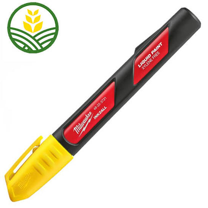 Milwaukee Inkzall Liquid Paint Markers (White, Black, Yellow)